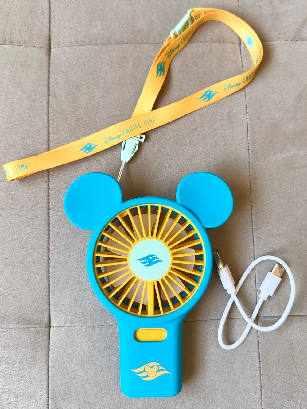 Brand New Disney Cruise Line Rechargeable Fan